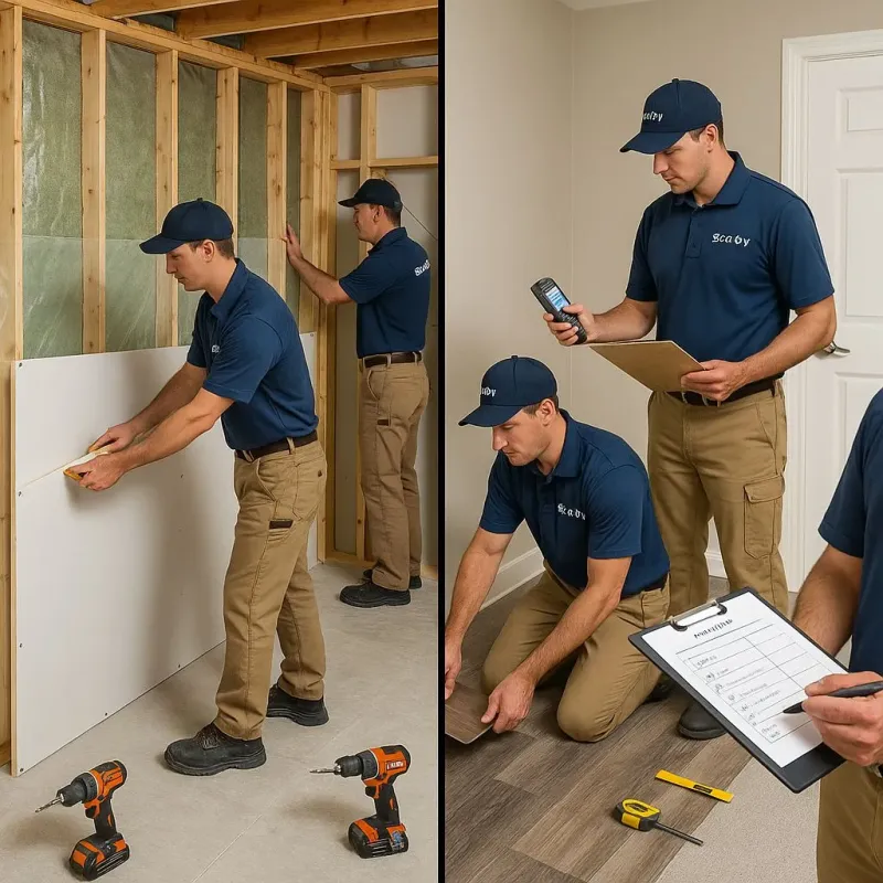Repairs and Reconstruction process in La Croft, OH